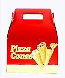 Pizza Cone Box 20 Pack Bundle, Pack 8 Pizza Cones in Each Box | Carry easily, Deliver pizza cones, can use for Ice cream cones