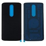 Battery Housing Door Cover Back Case Replacement for Moto Droid Turbo 2 XT1585 XT1580 (Black)