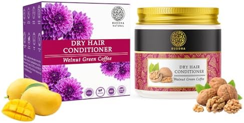 Buddha Natural Dry Hair Conditioner (100 Gram, Pack of 1) - Ayush Certified - Chemical Free, All Natural - Makes Hair Smooth & Shiny - For Dull & Damaged Hair, Frizzy Hair, Split Ends