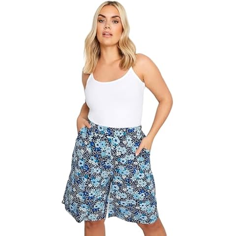 Yours Curve Floral Print Plus Size Shorts Cover
