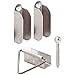 Prime-Line 801905-BNT 7/16 in. Frame Mill Finish Window Screen Bottom Latches with Screws
