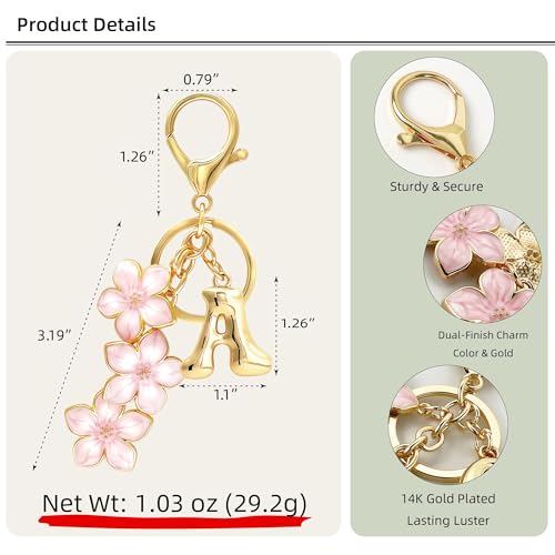 Image of 6 PCS Aesthetic Keychain, Cute Butterfly Bag Charms for Girls, Alloy Metal Key Chain Set with Six Pieces