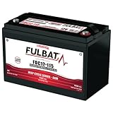 FULBAT BATTERIE DEEP CYCLE AGM CARBONE FULBAT FDC12 115 12V 118AH