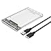 Neeyer 2.5" Hard Drive Enclosure USB 3.0 to SATA III External HDD/SSD Enclosure - Optimized for 9.5mm 7mm 2.5" SSD, Tool Free UASP 2TB ...