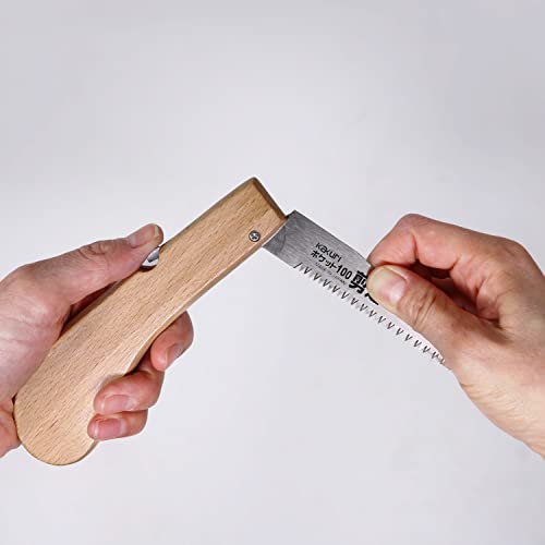 KAKURI Serra de poda dobrável 10 cm para jardim, acampamento, Bushcraft, lâmina de aço japonesa afia