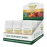 NaturesPlus Source of Life Gold Liquid Multivitamin 30 ml Shots - High Potency Vitamins, Minerals, Superfoods Supplement - Energy Boost, Immune Support - Gluten Free, Vegetarian - (Pack of 12)