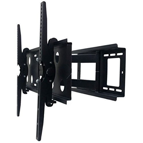 2Xhome – New Tv Wall Mount Bracket (Single Arm) & Single Shelf Package – Secure Cantilever Led Lcd Plasma Smart 3D Wifi Flat Panel Screen Monitor Moniter Display Large Displays #TOP1