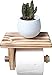 Dérouleur Porte Papier Toilette avec étagère - Tablette en Bois pour téléphone ou déco - Fabrication Française