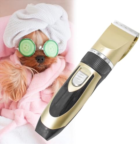 Kit Pet Maquina Recarregável Tosa De Cães E Gatos
