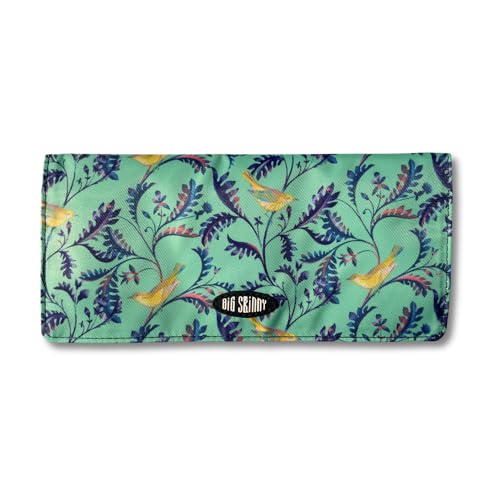 Big Skinny Women's Executive Bi-Fold Checkbook Slim Wallet, Holds Up to 40 Cards