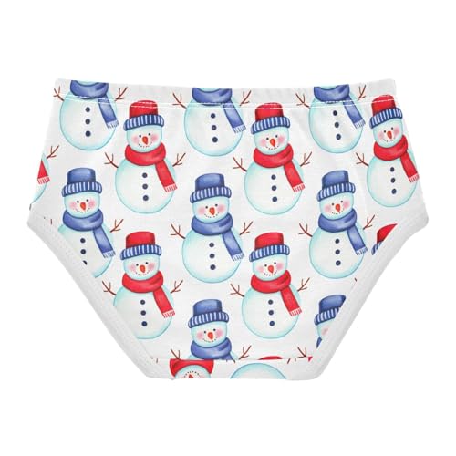 Joisal Colorful Toddler Underwear Floral 2t Cotton Little Girl Panties Cute Snowmen Winter Briefs Girls Undies2
