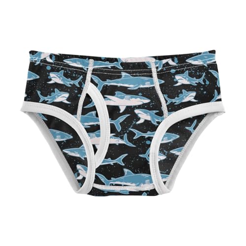 Boys' Exclusive Briefs Toddler Underwear 95% Combed Cotton Boxerbriefs 2T Shark Pattern 019