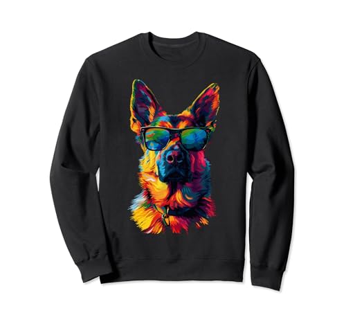 Belga Malinois Lovers Pop Art Funny Belga Malinois Sudadera