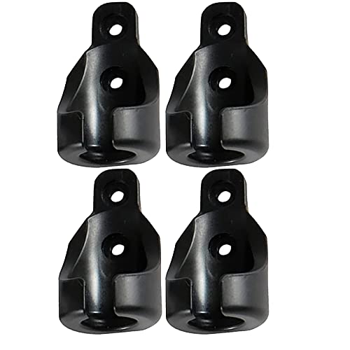 New Bungee Kit + End Caps Universal Replacement Mounting Brackets Of Exterior Sun Shades Outdoor/Indoor Roller Up Blinds (Black, 2Pack) #TOP4