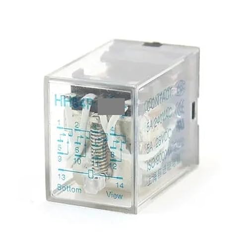 YLQUXEUV HH54P 200/220VAC Coil White LED Purpose Power Relay 4PDT 14Pin