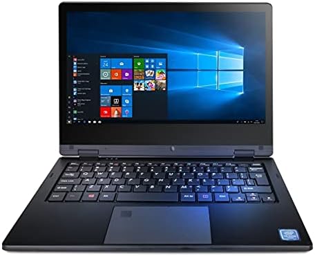 Techbite Arc Laptop, 4 GB RAM, 128 GB SSD, UHD Graphics 600, Windows 10 Pro, Qwerty, Czarny, 11.6 "