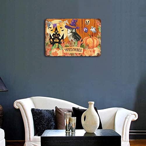Panneau Halloween aluminium cadeau maison original a suspendre 30x45 - 5