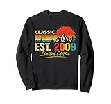 classic est. 2009 limited edition vintage year 2009 birthday felpa