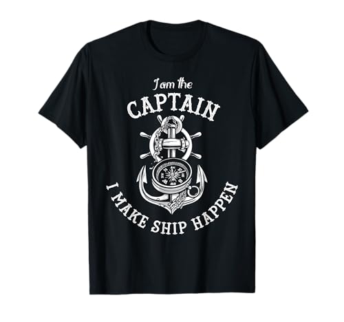 Soy el capitán, hago que el barco suceda, ancla Camiseta