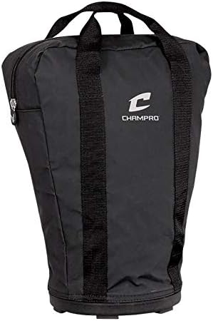 Champro Molded Bottom Ball Bag (Black, 9 x 17)