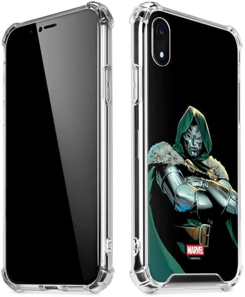Skinit Clear Phone Case Compatible with iPhone XR - Officially Licensed Marvel Dr. Doom Doctor Victor Von Doom Design