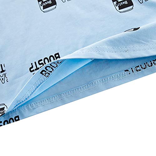 BAOBAOLAI Roupas para bebês meninos Camisetas estampadas com lapela e shorts Roupas de verão