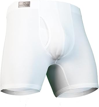SHEATH 3.21 Mens Boxer Brief Underwear with Dual Support Pouch | Moisture Wicking Breathable Cooling Modal 5" Inseam