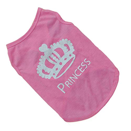 Howstar Pet Shirt, Soft Cotton Puppy Vest Dog Shirt Pet Clothes Summer Sweatshirt (M, Pink) #TOP1