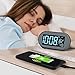 DreamSky Alarm Clocks for Bedrooms, Auto Set Digital Desk Clock for Bedside Nightstand, Electric Clock with Dimmable Brightness Dimmer, Auto DST, USB Port, Date, Temperature, Snooze