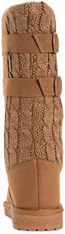 MUK LUKS Women's Jean Boots, Camel, 6 | Image 2