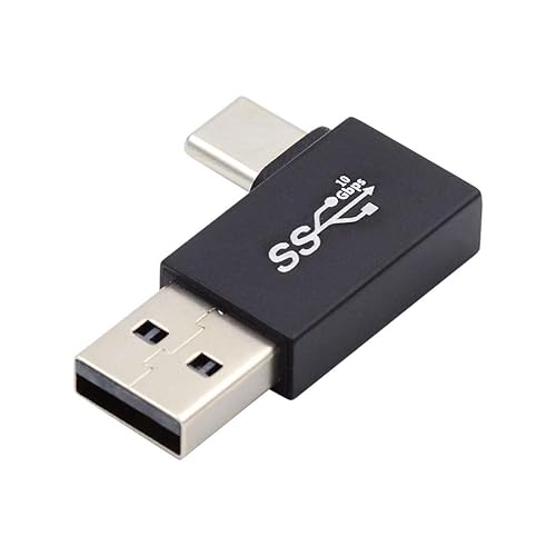 Vista 41 de chenyang USB 3.0/3.1 Conector USB C a USB 3.0 Datos 10Gbps Adaptador de carga 180 grados en forma de U en ángulo hacia abajo