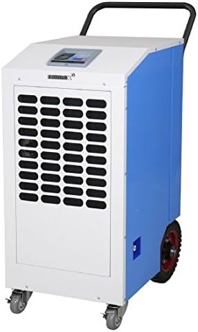 AIRREX ADH-100 Large Capacity Dehumidifier, 25 gal/Day Water Removal, 115V, Blue/White