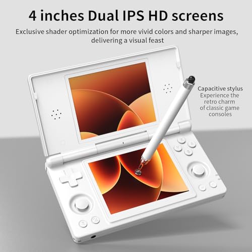 Image of RgAmbernic RG DS Android 14 System Flip Handheld Game Console Anbernic RG DS Dual Screen 4 inch resolution 640 * 480 OCA Full Touch Screen Built-in Hall Chip 4000mAh [android]