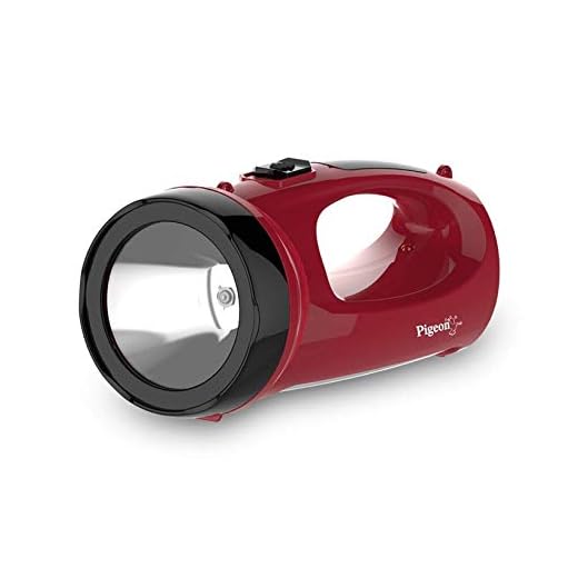 Pigeon by Stovekraft Rigel LED Emergency Rechargeable Lamp with 900 mAH and 4 Hours Backup (Red)