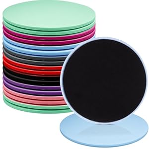 Kaxtde 20 Pack Core Sliders, Dual Sided Gliding Discs, Exercise Sliding Gliding Disc Fitness Core Slider Sport Workout Equipment for Abdominal, Home Exercises to Strengthen Core, Glutes, Abdomen
