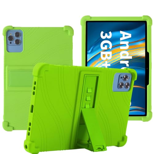 YHFZR Case for SIMPLORI M107 Tablet 10 Inch, Soft Kid Friendly Light Weight Build in Kickstand Protective Case for SIMPLORI M107 Tablet 10 Inch, Green
