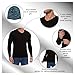 MERINNOVATION Merino Wool Base Layer Mens - 100% Merino Wool Shirts for Men Lite - Midweight Long Sleeve V Neck T-Shirt