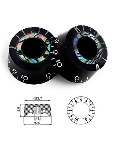 Metallor Electric Guitar Top Hat Knobs Speed Volume Tone Control Knobs Compatible With Les Paul Lp Style Electric Guitar Parts Replacement Set Of 4Pcs. #TOP2