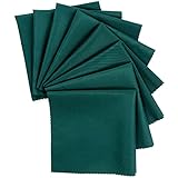 Table Napkins Cloth Washable Set of 8, 18.9 X 18.9 Inch (Green)