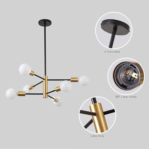 Lámpara de Suspensión E27 Sputnik 12 luces para salón 2