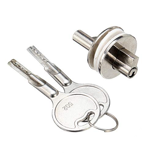 MJJEsports Sliding Glass Cabinet Door Showcase Reptile Vivarium Terrarium Lock w/ 2 Keys - Image 3