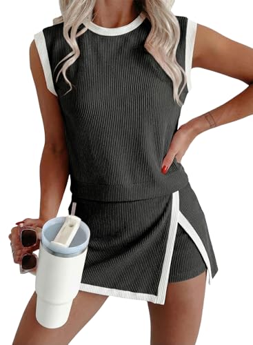 EVALESS 2 Piece Sets for Women Summer Matching Athletic...