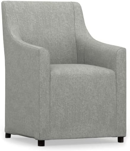 comfortly Chair Slipcover Replacement Hand Made Compatible with SAKARIAS Armchair Long Skirt - Covers ONLY (Cashmere Blends - Rabbit)