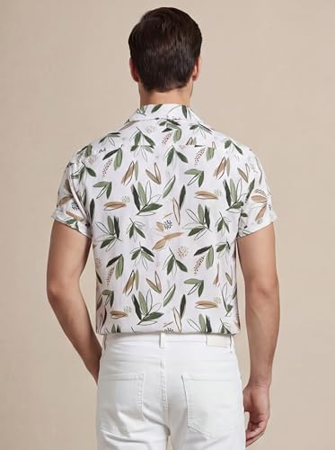 Image of GRECIILOOKS Shirts for Mens | Stylish Shirt for Summer and Vacation | Casual Printed Outfit Men | Trendy Button Down Reguler fit Men`s Shirt | Comfort Rich Formal Shirts