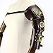 Produktbild Yammucha Gothic Steampunk Verstellbarer Armgurt Körper Brustgurt Schulterschutz Cosplay Metallnieten Zubehör Dekor Beefy und Aggressiv Look Club Wear Kostüme (Color : Brown)
