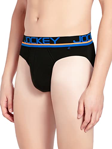 Image of Jockey FP02 Men's Super Combed Cotton Rib Solid Brief with Ultrasoft Waistband (Pack of 2)