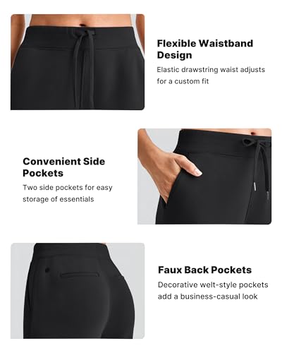 G4Free Smoofit Modal Soft Women Wide Leg Sweatpants Drawstring Casual Lounge Dress Pants with Pockets Petite/Regular/Tall2