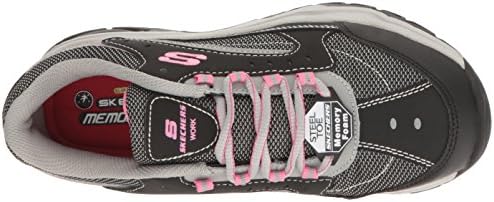 Skechers for Work Women's Bisco Work Shoe, Black/Gray, 9.5 M US | Image 4