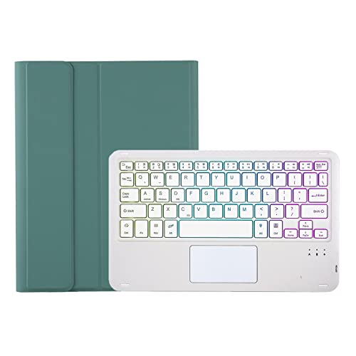 IPad Pro 11C`pL[{[hP[X(1A2A3A4-2018A2020A2021A2022)A7 FobNCgtAXyʃJo[ACIɎO\BluetoothL[{[ht,Dark green