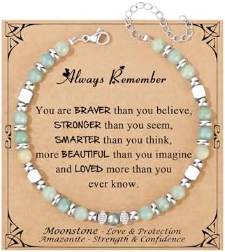 𝗚𝗶𝗳𝘁𝘀 𝗳𝗼𝗿 𝗪𝗼𝗺𝗲𝗻 𝗠𝗼𝗼𝗻𝘀𝘁𝗼𝗻𝗲 𝗕𝗿𝗮𝗰𝗲𝗹𝗲𝘁 Amazonite Colorful Imperial Ja...